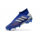 adidas Predator 19.1 FG Soccer Cleat Blue Silver